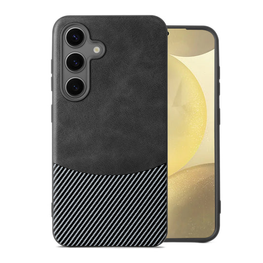 Modern Hybrid PU Leather With Checks Design Back Case For Samsung S Series with Sophisticated Style