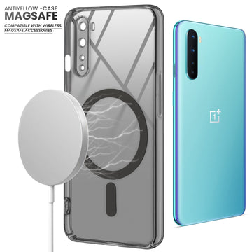 Colored Transparent Anti-Yellowing Magsafe Case For OnePlus Nord 5G