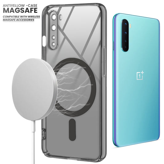 Colored Transparent Anti-Yellowing Magsafe Case For OnePlus Nord 5G