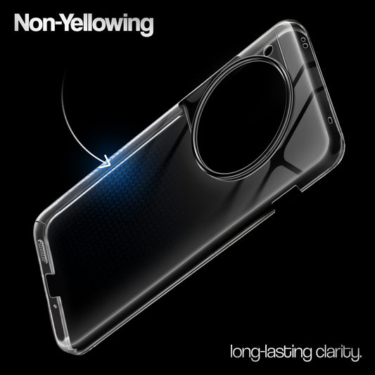 Crystal Clear Anti-Yellow Transparent Back Cover Case With Camera Ring Protection for OnePlus 12R 5G