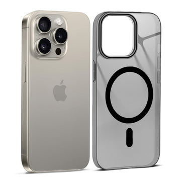 Anti-Yellow Scratch Resistant Case Support Wireless Charging Back Cover For Apple iPhone 15 Pro Max