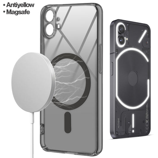 Colored Transparent Anti-Yellowing Wireless Charging Support Case For Nothing Phone 1
