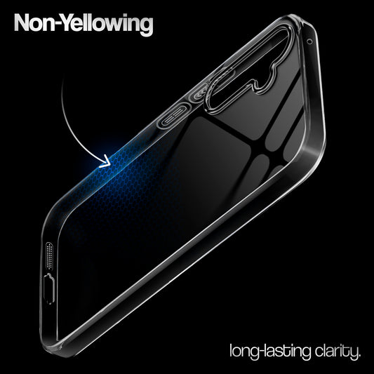 Crystal Clear Colorful Camera Ring Back Case for Samsung A34 5G