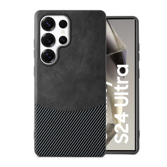 Modern Hybrid PU Leather With Checks Design Back Case For Samsung S Series with Sophisticated Style