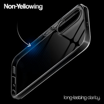 Crystal Clear Anti-Yellow Transparent Back Cover Case With Camera Ring Protection for OnePlus Nord CE 4 Lite 5G