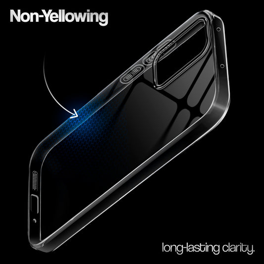 Crystal Clear Anti-Yellow Transparent Back Cover Case With Camera Ring Protection for Samsung A33 5G