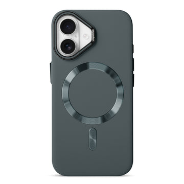 Smooth Silicone Finish Hard Back Wireless Charging Support Compatible Case for Apple iPhone 16 With Camera Protection