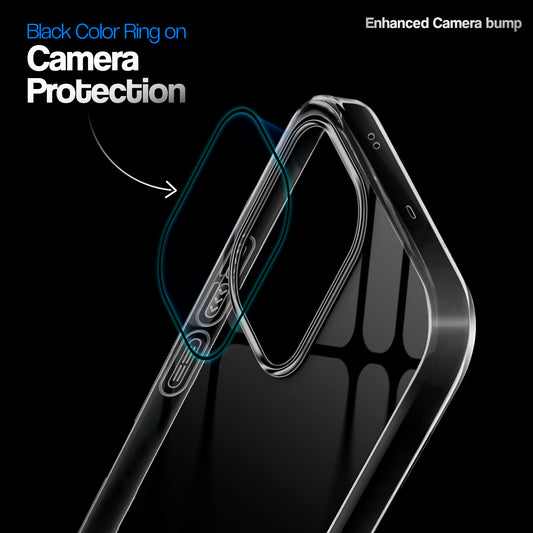 Crystal Clear Anti-Yellow Transparent Back Cover Case With Camera Ring Protection for Oppo Reno 13 5G
