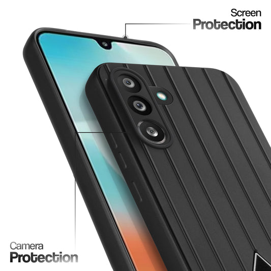 Glossy Matte Line Texture Back Cover for Samsung F56 5G