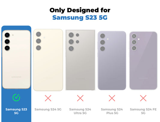 Unimore Leather Hard Case with Shiny Camera Protection For Samsung S23 5G