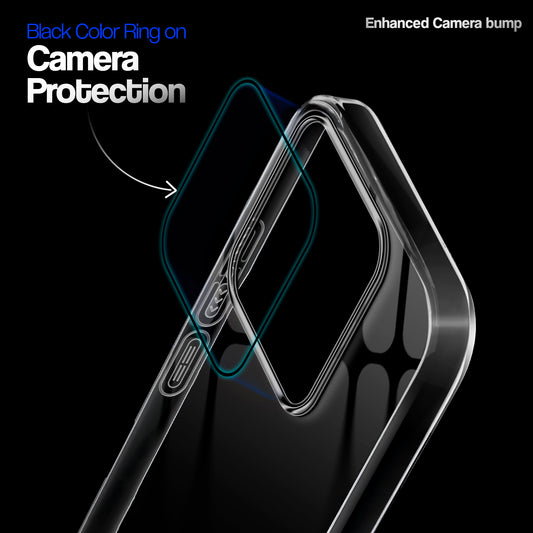 Crystal Clear Anti-Yellow Transparent Back Cover Case With Camera Ring Protection for Xiaomi 14 5G