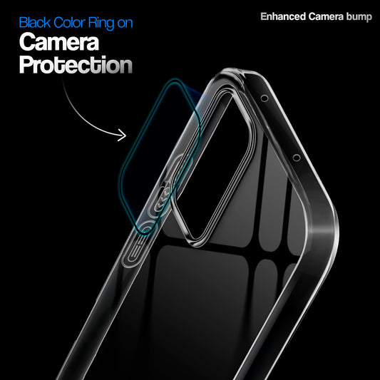 Crystal Clear Anti-Yellow Transparent Back Cover Case With Camera Ring Protection for Samsung A33 5G