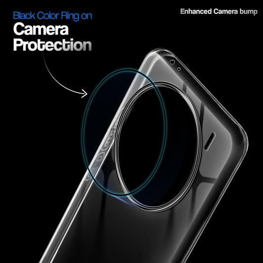 Crystal Clear Anti-Yellow Transparent Back Cover Case With Camera Ring Protection for Vivo X100 Pro 5G