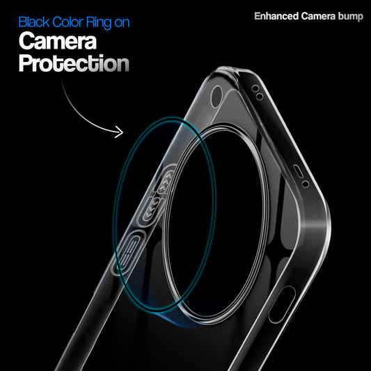 Crystal Clear Anti-Yellow Transparent Back Cover Case With Camera Ring Protection for Oppo Find X8 5G