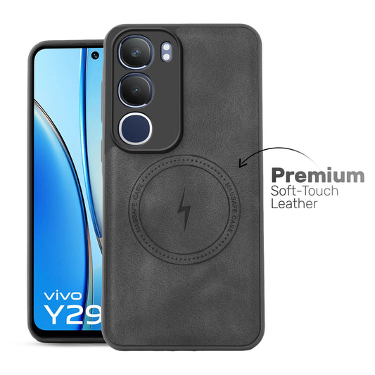 Refined PU Leather Case for Vivo Y29 5G