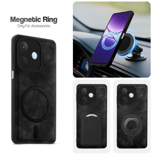 Cushion Grip Leather Case for Oppo A5 Pro 5G