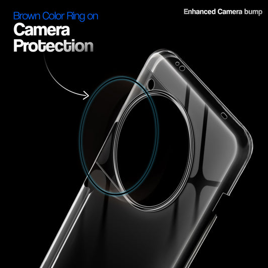 Crystal Clear Anti-Yellow Transparent Back Cover Case With Camera Ring Protection for OnePlus 12R 5G