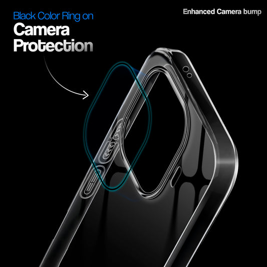 Crystal Clear Anti-Yellow Transparent Back Cover Case With Camera Ring Protection for iQOO Neo 10R 5G