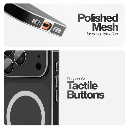 Matte Shine Silver Line Wireless Charging Support Back Cover Case For  Apple iPhone 17 Pro