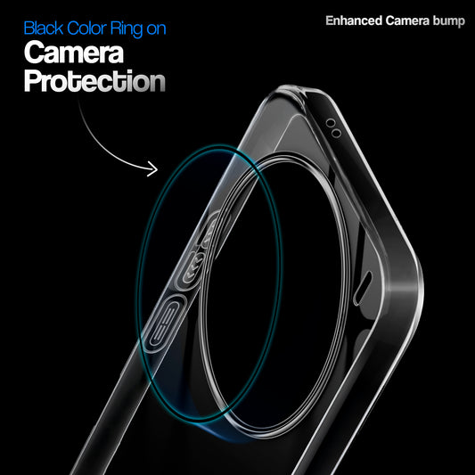 Crystal Clear Colorful Camera Ring Back Case for Vivo X200 5G