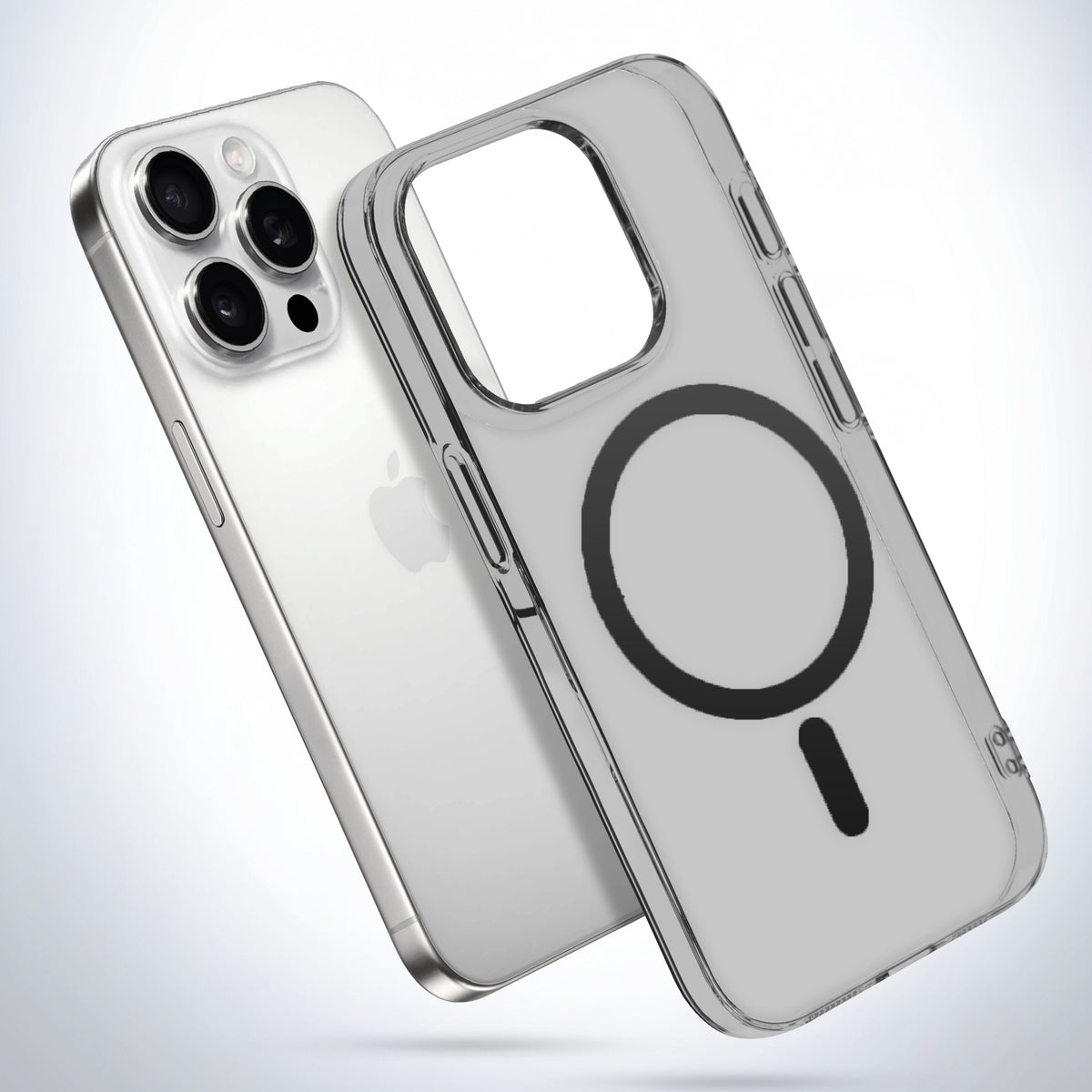 Colored Transparent Anti-Yellowing Wireless Charging Support Case For Apple iPhone 15 Pro Max