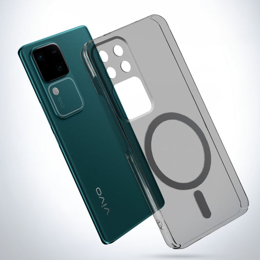 Colored Transparent Anti-Yellowing Magsafe Cuts Case For Vivo V30 5G