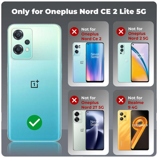Frosted Hard Back Case For OnePlus Nord CE 2 Lite 5G with 2-Cut Interlocking System