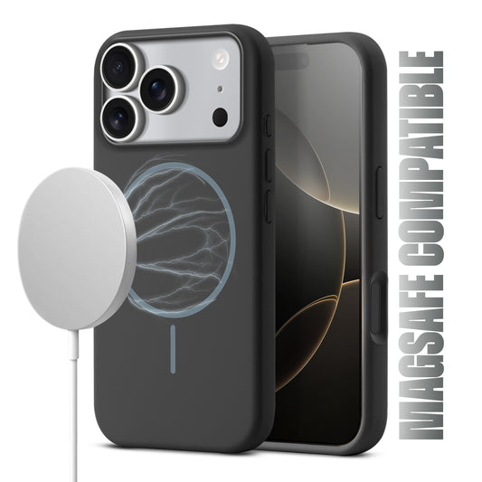 Liquid Silicon With Microfiber Lining Back Case For Apple iPhone 17 Pro (MagSafe Compatible)