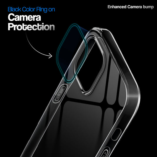 Crystal Clear Colorful Camera Ring Back Case for Apple iPhone 12