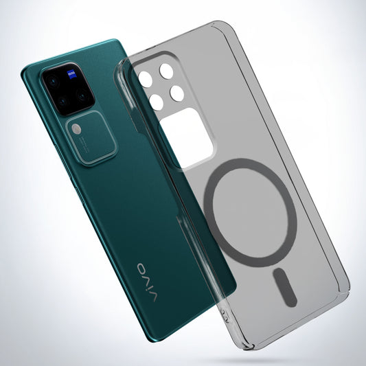 Colored Transparent Anti-Yellowing Magsafe Cuts Case For Vivo V30 Pro 5G