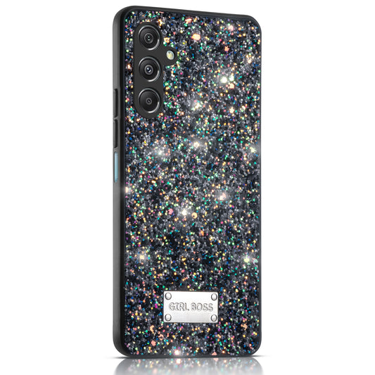 Sparkling Glitter Sequin Case with Camera Shield Back Cover For Samsung F34 5G