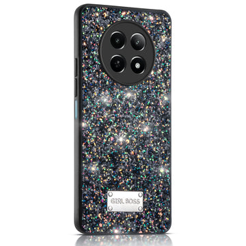 Sparkling Glitter Sequin Case with Camera Shield Back Cover For Realme 12 5G