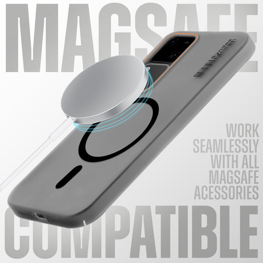 Elegant Colorful Frosted Matte Back With MagSafe Support Back Case For Vivo V30 Pro 5G