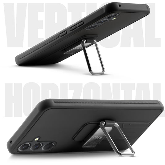 Premium Silicone Case with Metal Kickstand and Camera Protection Back Cover For Samsung A54 5G