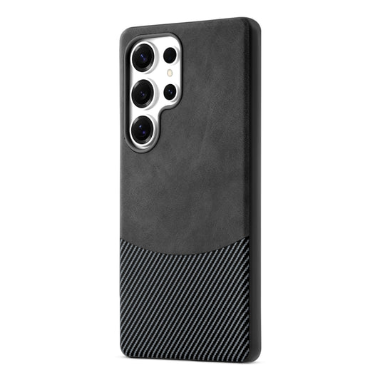 Modern Hybrid PU Leather With Checks Design Back Case For Samsung S Series with Sophisticated Style