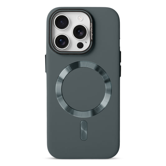 Smooth Silicone Finish Hard Back MagSafe Compatible Case for Apple iPhone 15 Pro Max With Camera Protection