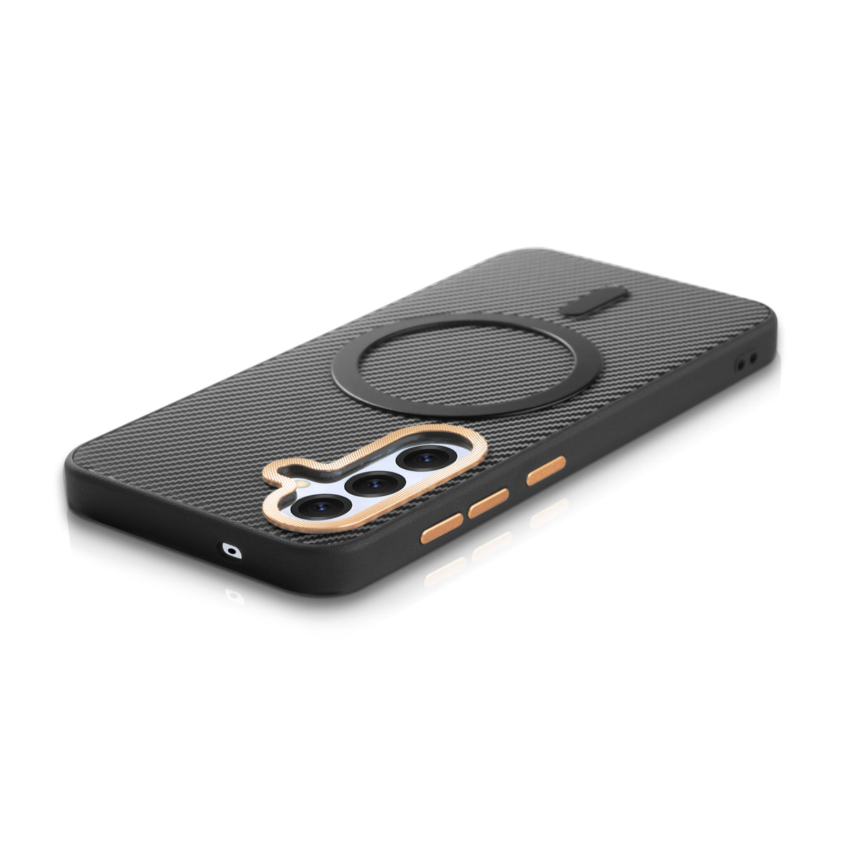 Wireless Charging Support Ready Checks Printed Back Case For Samsung S24 5G with Enhanced Grip