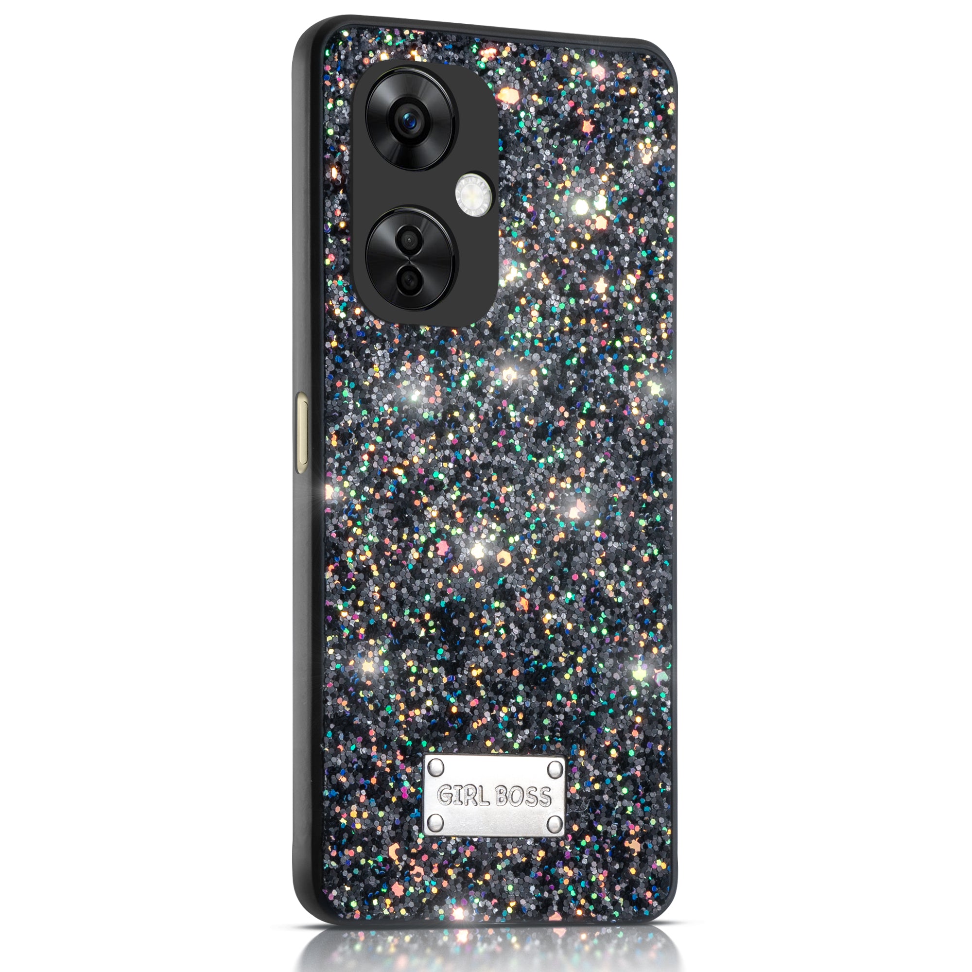 Sparkling Glitter Sequin Case with Camera Shield Back Cover For OnePlus Nord CE 3 Lite 5G