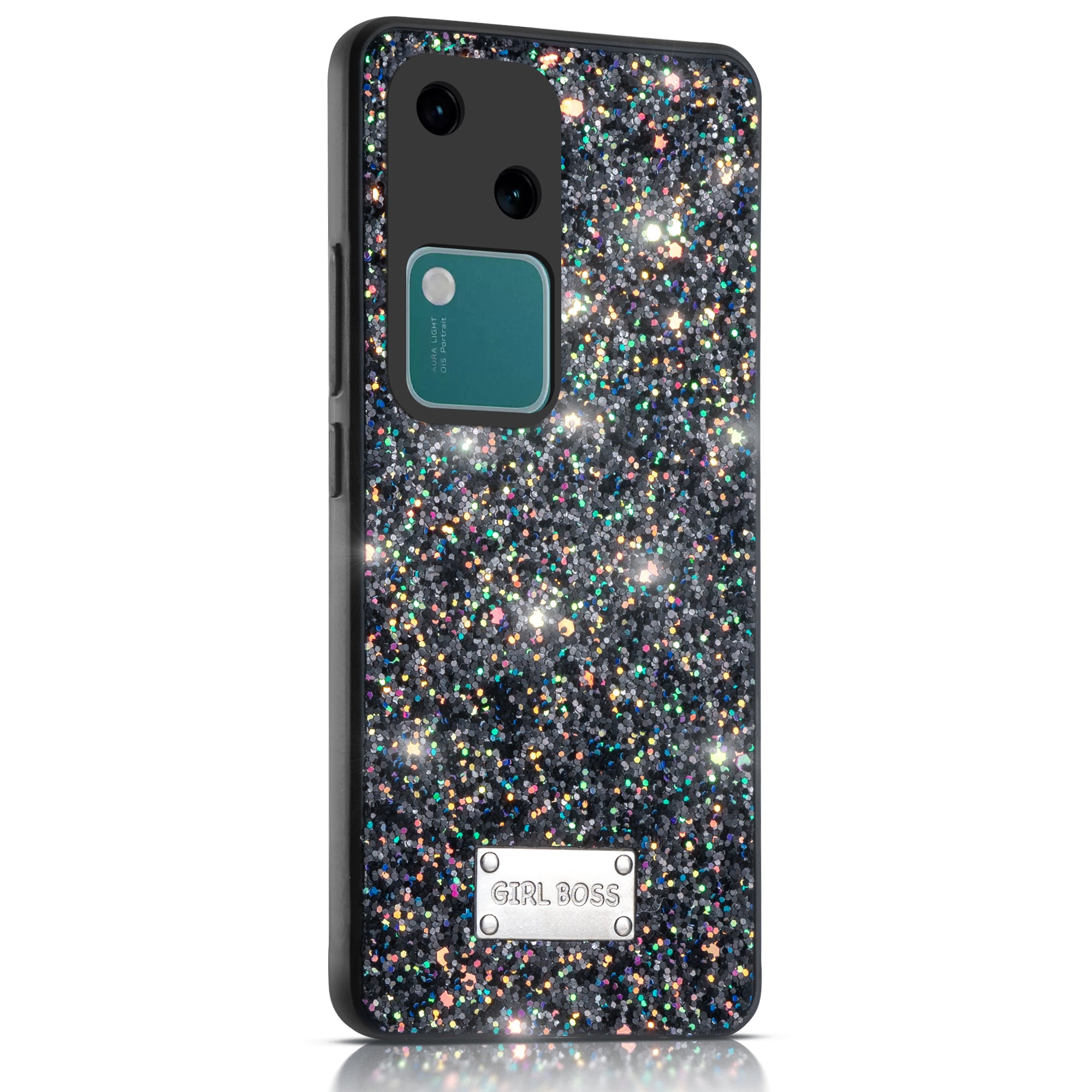 Sparkling Glitter Sequin Case with Camera Shield Back Cover For Vivo V30 5G