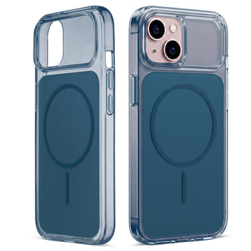 Silicone Hybrid Hard Back Cover with Wireless Charging Support for Apple iPhone 13