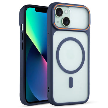 Premium MagSafe Case for Apple iPhone 13 with Frosted Back, Soft Silicone Edges & Raised Camera Protection