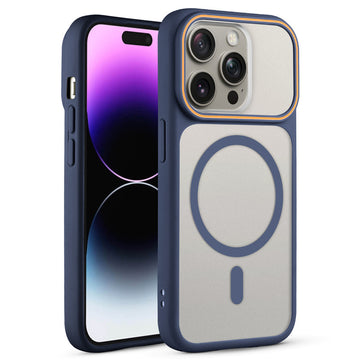 Premium MagSafe Case for Apple iPhone 14 Pro Max with Frosted Back, Soft Silicone Edges & Raised Camera Protection