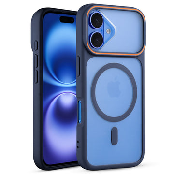 Premium MagSafe Case for Apple iPhone 16 Plus with Frosted Back, Soft Silicone Edges & Raised Camera Protection