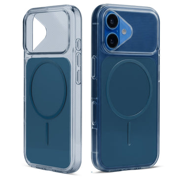 Silicone Hybrid Hard Back Cover with Wireless Charging Support for Apple iPhone 16