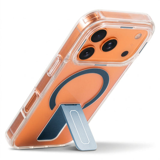 Clear Case with Kickstand & Wireless Charging Support For Apple iPhone 17 Pro