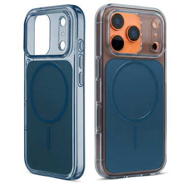 Silicone Hybrid Hard Back Cover with Wireless Charging Support for Apple iPhone 17 Pro