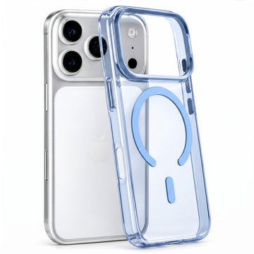 Scratch Resistant Transparent Hard Glossy MagSafe Case with Camera Protection & Metallic Buttons for Apple iphone 18 Pro Max