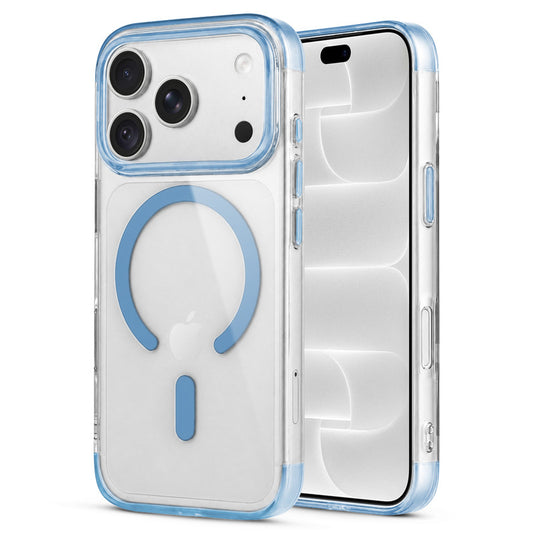 Apple iPhone 18 Pro Max Case with Anti-Yellow Clear Back, Soft TPU Colored Edges, Camera Protection & MagSafe Compatibility
