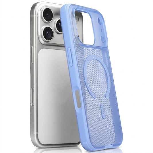 Soft TPU Frame & Premium MagSafe Compatible Hard Case for Apple iPhone 18 Pro Max, Dotted Texture & Camera Protection