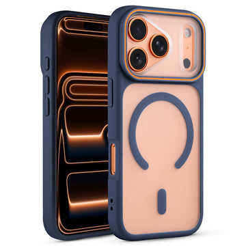 Premium MagSafe Case for Apple iphone 17 Pro Max with Frosted Back, Soft Silicone Edges & Raised Camera Protection